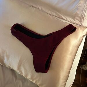 Burgundy Bikini Bottom